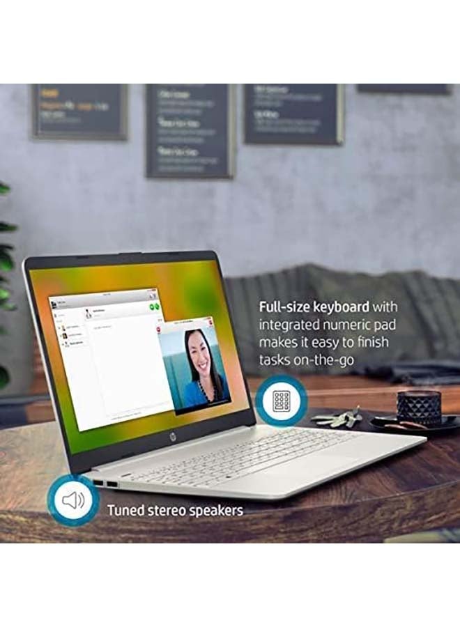 HP (Upgraded Version) Laptop With 15.6-Inch Display, Core i3-1115G4Processor/8GB RAM/256GBIntel Iris XE Graphics/Windows 10 Home English/Arabic Natural Silver - Image 5