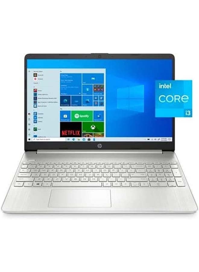 HP (Upgraded Version) Laptop With 15.6-Inch Display, Core i3-1115G4Processor/8GB RAM/256GBIntel Iris XE Graphics/Windows 10 Home English/Arabic Natural Silver - Image 1