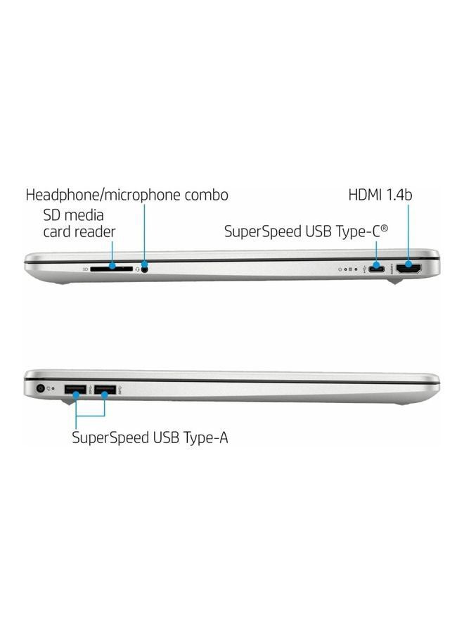 HP Newest Slim 15DY 3033DX Professinal And Business (Upgraded Version) Laptop With 15.6-Inch FHD Display, Core i3-1115G4 Processor/12GB RAM/512GB SSD/Intel Iris Plus Graphics/Windows 11/International Version English/Arabic Silver - Image 5