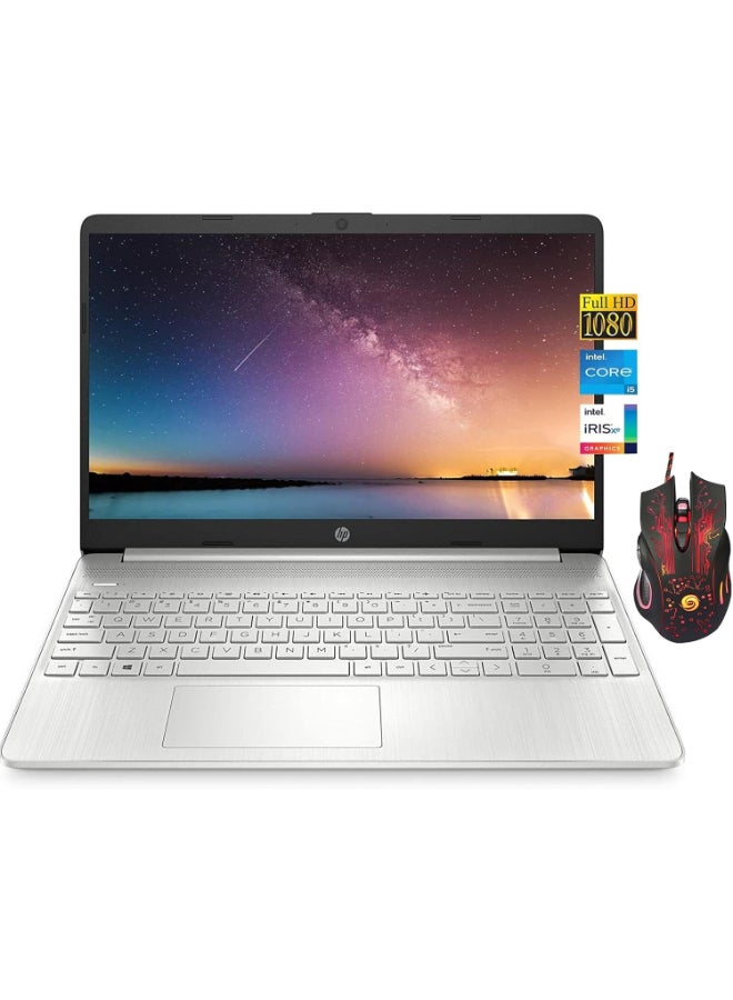 HP 2023 FHD Display  Laptop With 15.6-Inch Display, Intel Core i5-1135G7 Processor/16GB RAM/512GB SSD/Intel Iris XE Graphics/Windows 11 Home English/Arabic Silver - Image 1