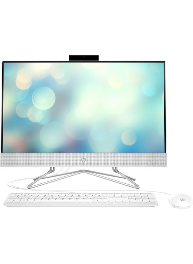HP AIO 24-CD1025nh Desktop With 23.8-Inch Display, Core i5-1235U Processor/8GB RAM/1TB SSD/Intel Iris XE Graphics/Windows 11 English/Arabic Snow White - Image 1
