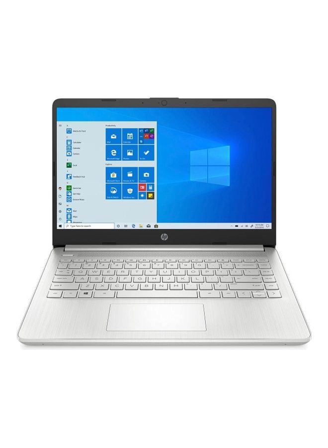 HP 14-dq2053cl (Upgraded Version) Laptop With 14-Inch Display, Core i3-1125G4 Processer/8GB RAM/256GB SSD/Intel UHD Graphics/Windows 11 Home English/Arabic Natural Silver - Image 1