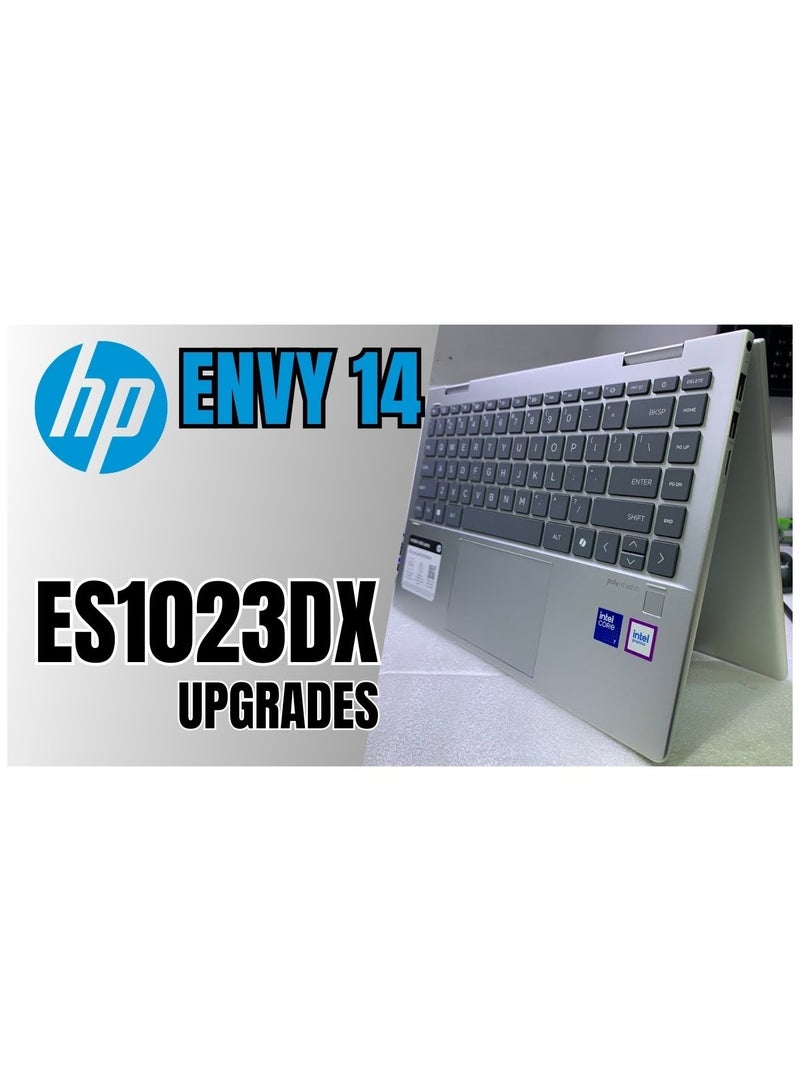HP Envy X360 14-es1023dx (Upgraded Version) Touchscreen Laptop With 14-Inch FHD IPS Display, Core 7-150U Processor/16GB RAM/ 512GB SSD/Intel Iris Xe Graphics/Windows 11 English/Arabic silver - Image 3