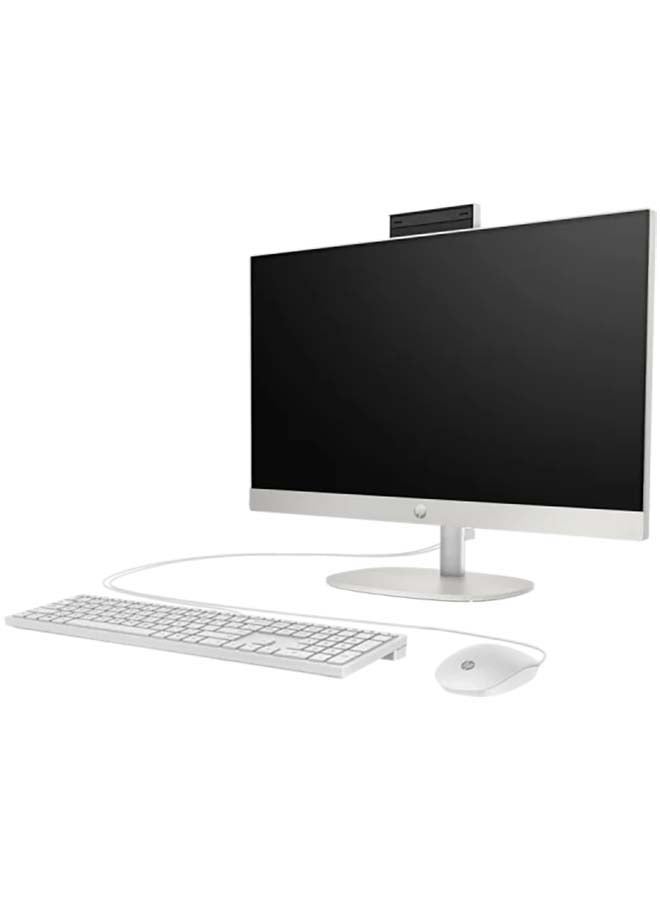 HP All-In-One 24-Cr0001l PC, Intel Core I7 1355U 13th Gen, 16 GB DDR4, Intel Iris X Graphics, 512 GB PCIe NVMe, 99% SRGB,1 HDMI-Out 1.4, Dual 2 W Speakers, Shell  | 9A1A0PA  Shell English/Arabic Shell White - Image 2
