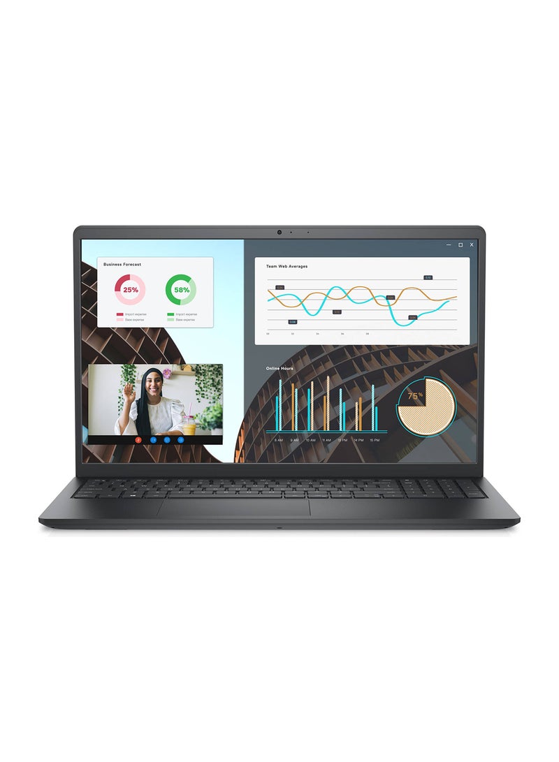 DELL Vostro 3530 Laptop 15.6-Full HD 120Hz Display, Intel Core i5-1334U Processor, 8GB RAM/512GB SSD/Ubuntu/Intel UHD Graphics/ English/Arabic Carbon Black - Image 1