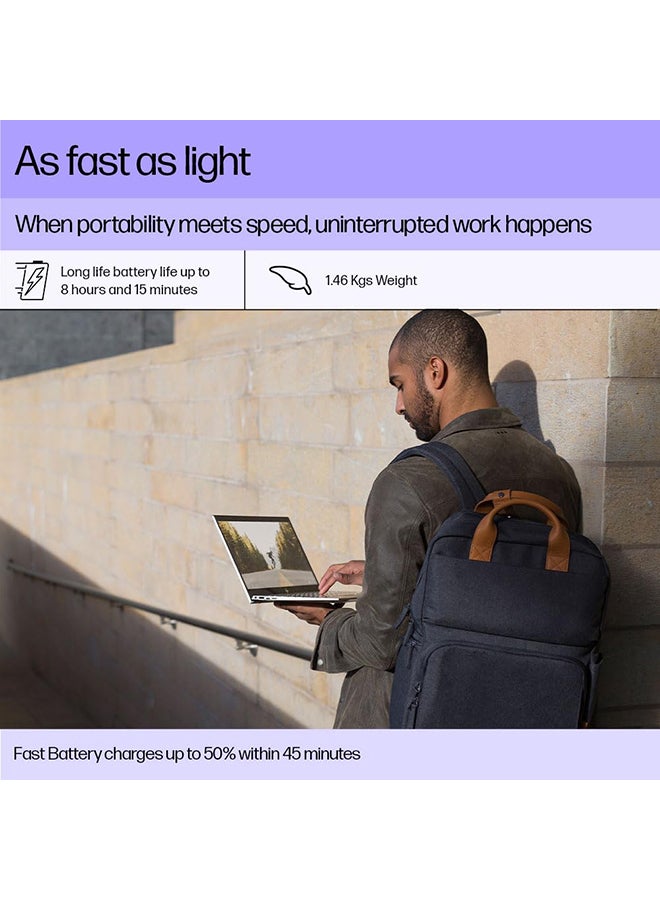 HP Newest 2023 14s (Upgraded Version) Laptop With 14-Inch Display, Celeron Processor/4GB RAM/256GB SSD/Windows 11 Best For Students English/Arabic Silver - Image 4