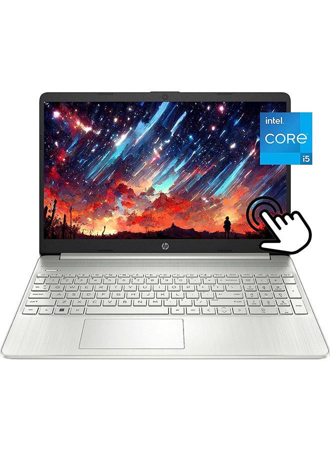 HP Newest (Upgraded Version) Laptop With 15.6-Inch FHD Display, Core i5-1135G7 Processor/16GB RAM/256GB PCIe SSD/Iris Xe Graphics/Windows 11 With GM Accessories English/Arabic Silver - Image 1