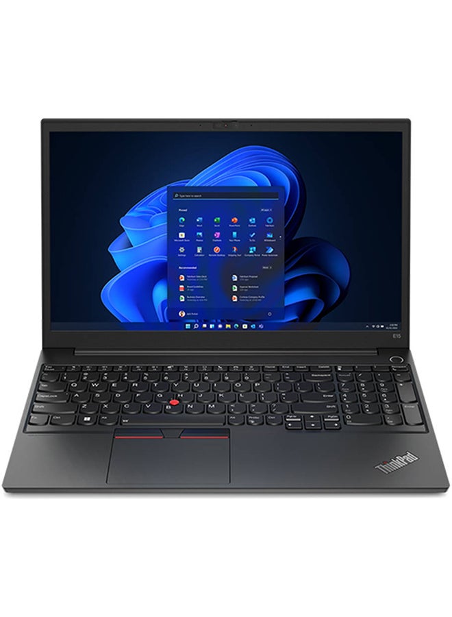 لينوفو ThinkPad E15 (Upgraded Version) Laptop With 15.6-Inch Display, Core i5-1235U Processor/8GB RAM/512GB SSD/Intel Iris Graphics/DOS(No Windows) English/Arabic black - Image 1