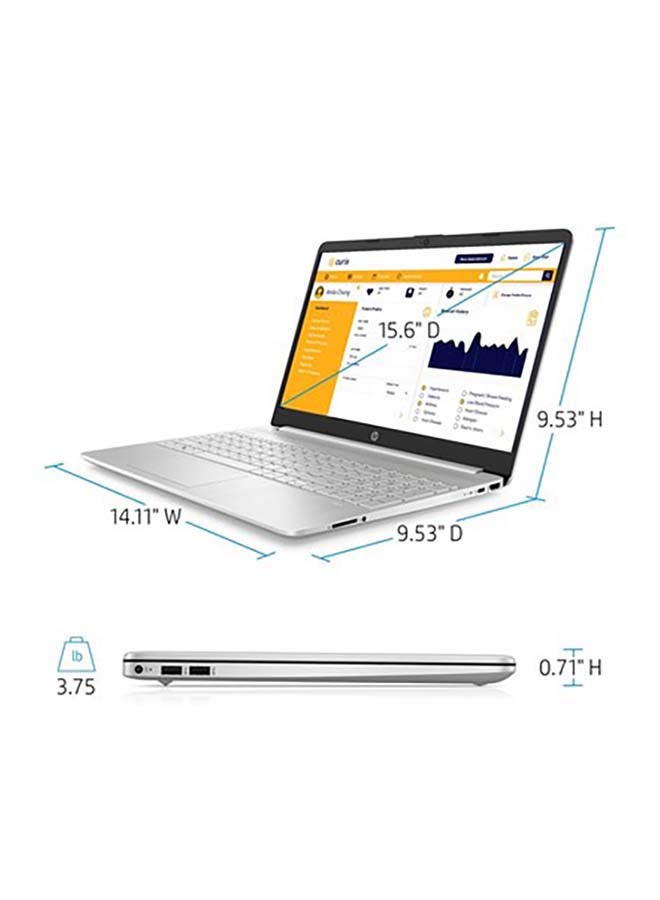 HP 15-dy2172 (Upgraded Version) Laptop With 15.6-Inch Full HD Display, 11th Gen Core i7-1165G7 Processor/16GB RAM/1TB SSD/Intel Iris Xe Graphics/Windows 11 Home /International Version English/Arabic Silver - Image 3