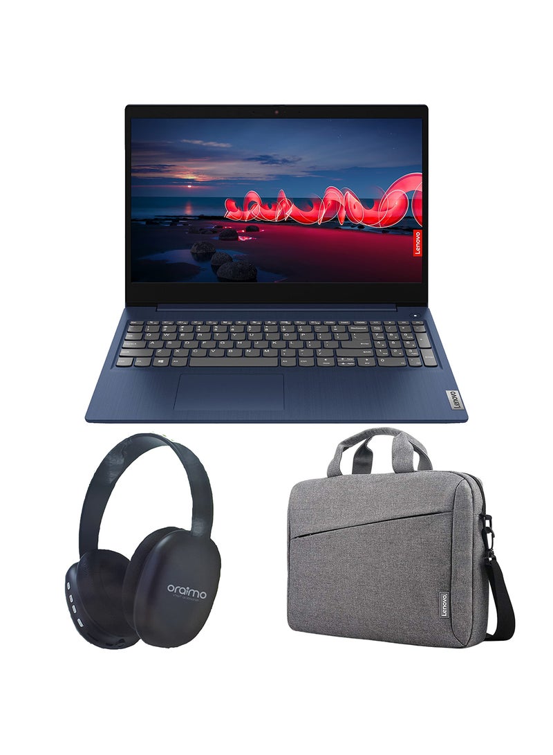 Lenovo Ideapad 3 15ITL6 (Upgraded Version) Laptop With 15.6-Inch Display, Core i7-1165G7/16GB DDR4 RAM/1TB SSD/Intel Iris Xe Graphics/Windows-11 With Free Lenovo Bag + BT Headphone English/Arabic Abyss Blue - Image 1