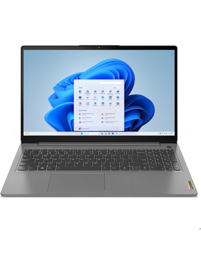 Lenovo IdeaPad 3 Laptop With 15.6-Inch Display, Intel Core i5-1135G7 Processor/8GB RAM/256GB SSD/Intel Iris XE Graphics/Windows 11 Home English/Arabic Grey - Image 1
