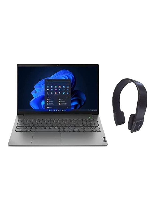 Lenovo 2022 Latest ThinkBook 15 G2 Business (Upgraded Version) Laptop 15.6â€ FHD Display Core i5-1135G7 16GB 1TB HDD+1TB SSD Intel Iris Xe Graphics WIN11 Pro Grey With Free Pro HT Bluetooth Headset English/Arabic grey - Image 1