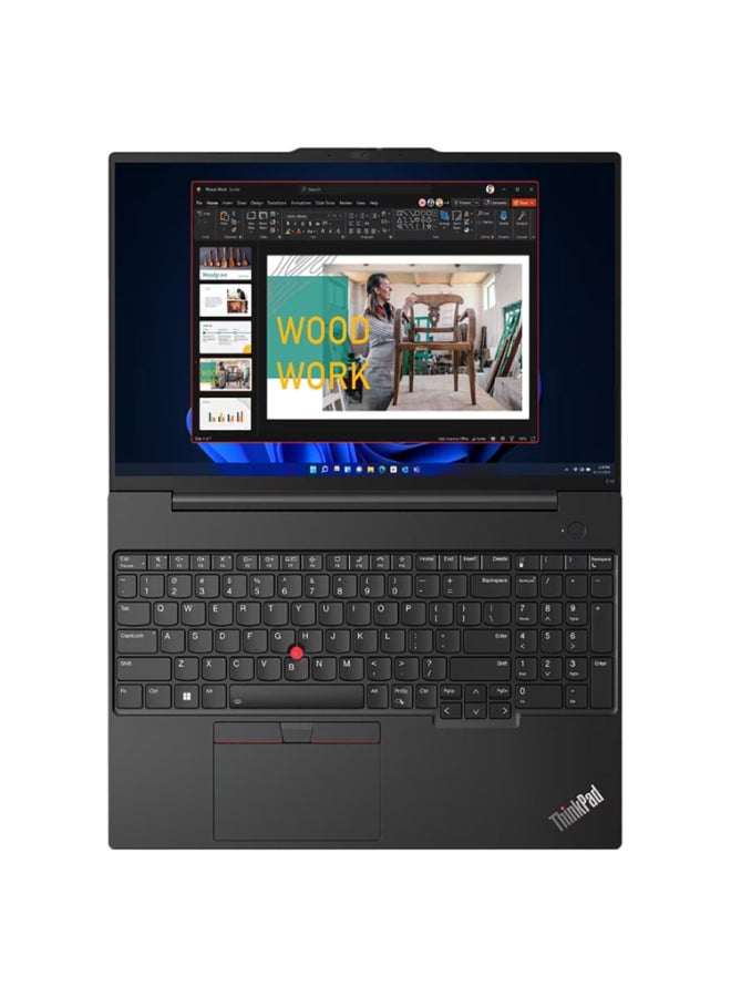 Lenovo Thinkpad E16 Gen 1 (21JN00C4GR) (Upgraded Version) Laptop With 16-Inch Display, Core-i7-13700H Processor/16GB RAM/512GB SSD/Windows 11 Pro/Intel Iris Xe Graphics English/Arabic Black - Image 4