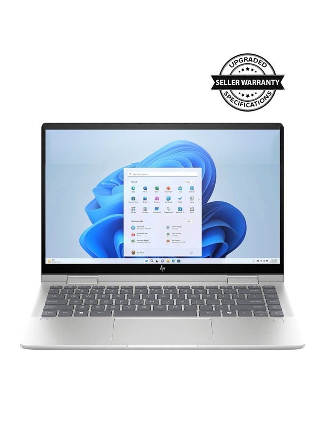 HP Envy X360 Laptop With 14-Inch Full HD(1920x1080) Display, Core Ultra 7-150U Processor/16GB RAM DDR4/512GB SSD/Intel Iris XE Graphics/Windows 11 Home/ English/Arabic Silver - Image 1