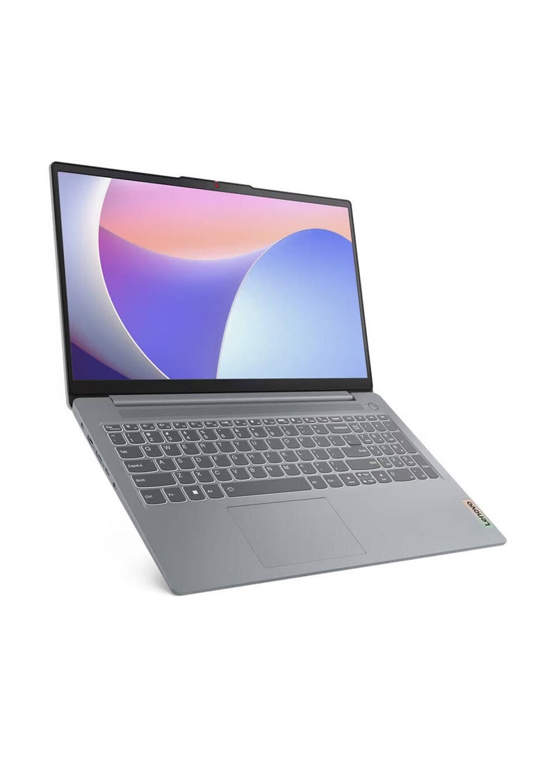 Lenovo IdeaPad Slim 3 15IRH8 (Upgraded Version) Laptop, 15.6" FHD IPS Display, Intel Core i5-13420H, 8GB RAM, 512GB SSD, Intel UHD Graphics, Free DOS 83EM003RPS English/Arabic Arctic Grey - Image 1