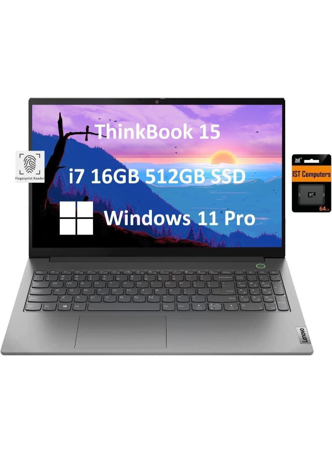 Lenovo ThinkBook 16 (Upgraded Version) Laptop With 16-Inch Display, Intel Core i7-13700H Processor/16GB RAM/512GB SSD/Intel Iris XE Graphics/Windows 11 Pro English/Arabic Grey - Image 1