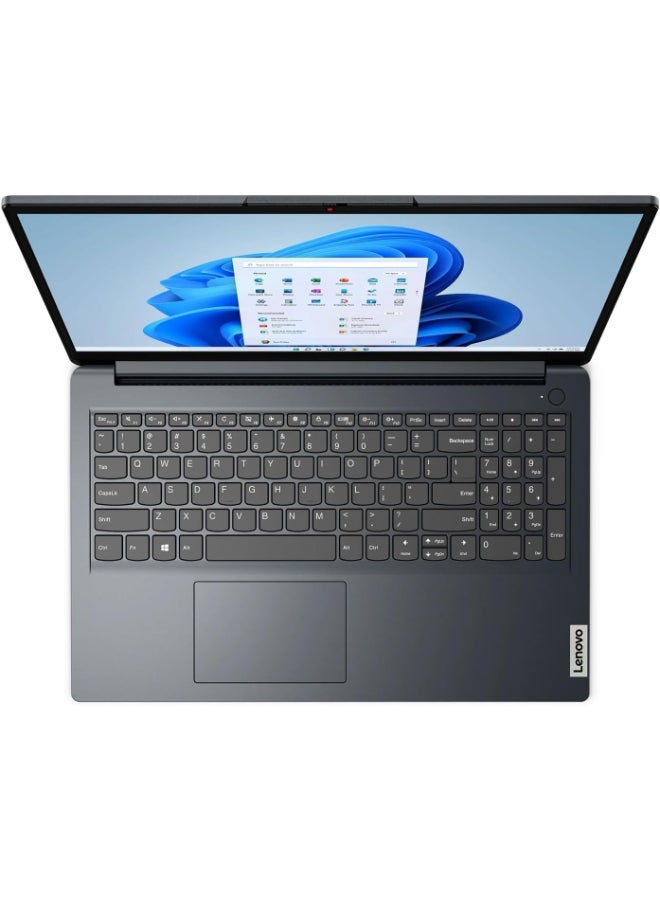 لينوفو IdeaPad 1  Laptop With 15.6-Inch Full HD Display, Celeron N4500 Processor/8GB RAM/512GB SSD/Intel UHD Graphics/Windows 11 Pro English/Arabic Abyss Blue - Image 2