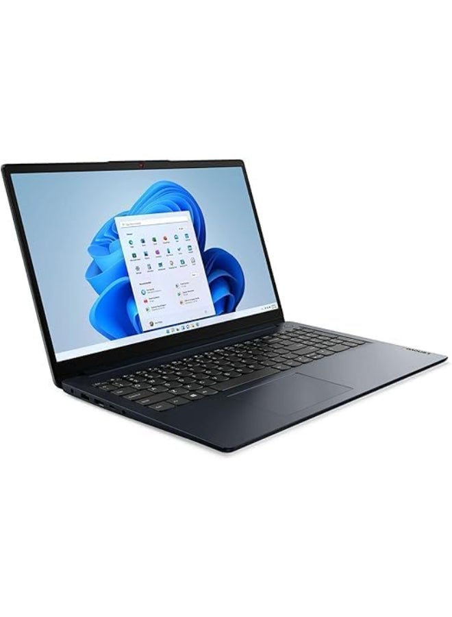 لينوفو IdeaPad 1  Laptop With 15.6-Inch Full HD Display, Celeron N4500 Processor/8GB RAM/512GB SSD/Intel UHD Graphics/Windows 11 Pro English/Arabic Abyss Blue - Image 3