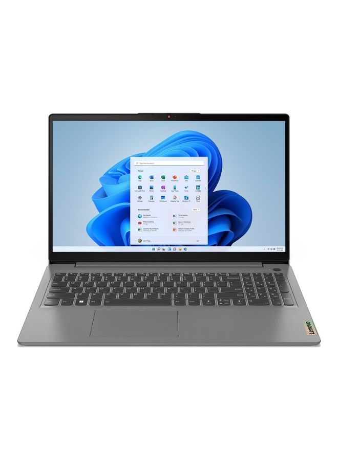 لينوفو Ideapad 3 (Upgraded Version) Laptop With 15.6-Inch FHD Display, Core i5-1235U Processor/16GB RAM/512GB SSD/Intel Iris Xe Graphics/Windows 11 English/Arabic Grey - Image 1