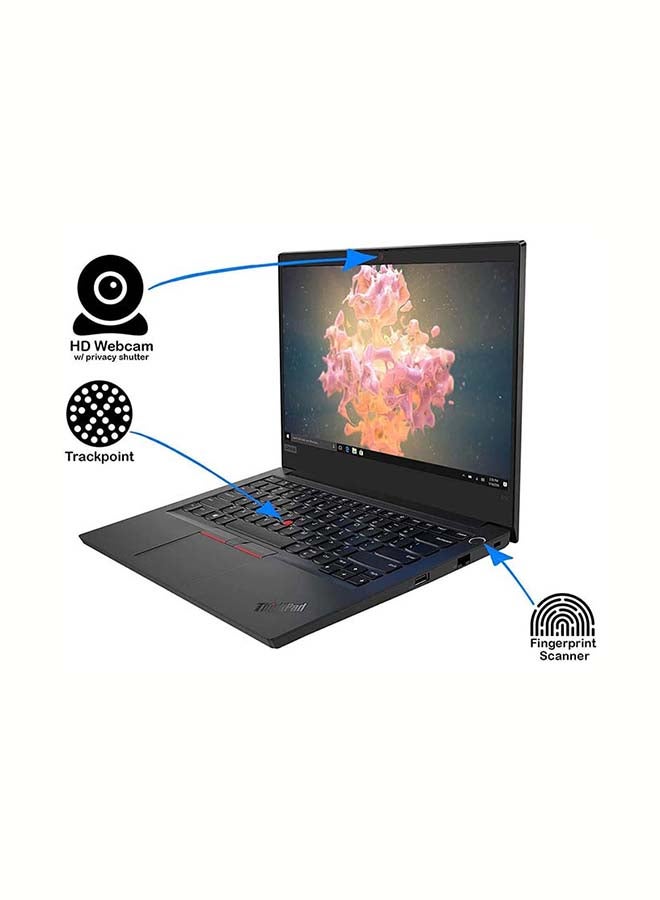Lenovo Thinkpad E14 GEN2 (Upgraded Version) Laptop With 14 Inch Full HD Display, Core i5-1135G7 Processor/8GB RAM/256GB SSD/Intel Iris XE Graphics/DOS (Without Windows) /International Version English/Arabic Black - Image 2