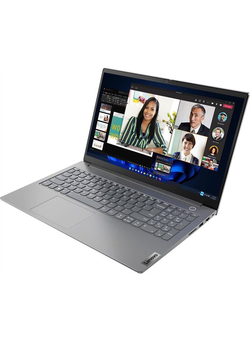 Lenovo ThinkBook 15 Gen 4 Laptop With 15.6-Inch FHD Display, Core i7-1255U Processor/16GB RAM/1TB SSD/Intel Iris XE Graphics/Windows 11 Pro English/Arabic Mineral Grey - Image 2
