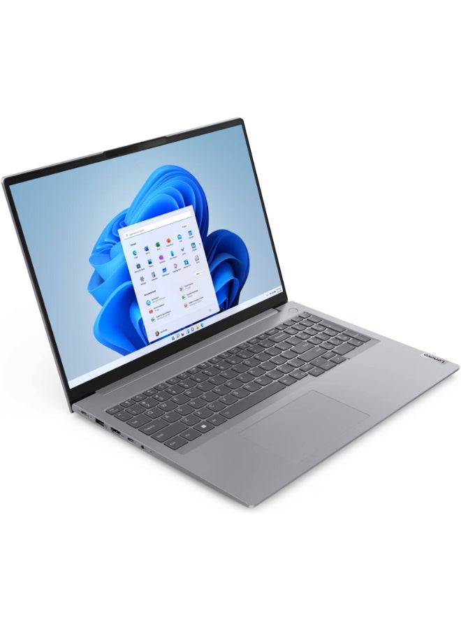 Lenovo ThinkBook 16 Laptop With 16-Inch  Display, Core i5-13420H Processor/8GB RAM/512GB SSD/Intel UHD Graphics/DOS(Without Windows) English/Arabic Arctic Grey - Image 2