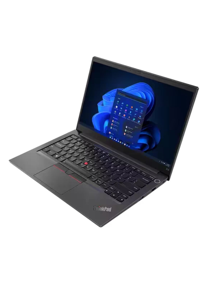 لينوفو ThinkPad E14 Gen4  (Upgraded Version) Laptop With 14-Inch Display, Core i7-1255U-Processor/16GB RAM/512GB SSD/Integrated Intel Iris Xe Graphics/Windows 11 English/Arabic Black - Image 2