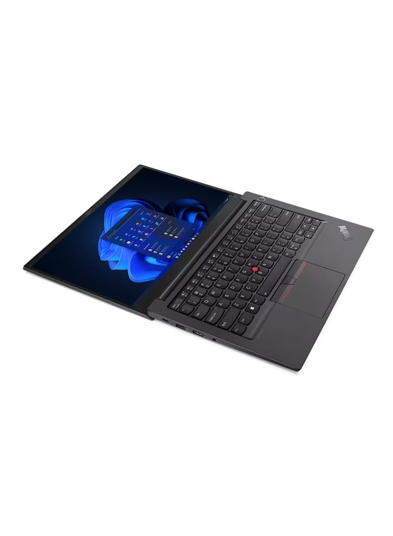 لينوفو ThinkPad E14 Gen4  (Upgraded Version) Laptop With 14-Inch Display, Core i7-1255U-Processor/16GB RAM/512GB SSD/Integrated Intel Iris Xe Graphics/Windows 11 English/Arabic Black - Image 3