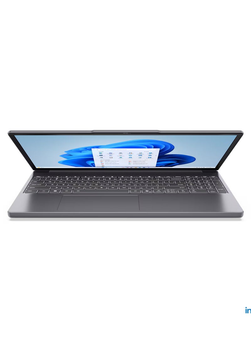 Lenovo IdeaPad Slim 3 Laptop With 15.3-Inch Display, Intel Core i7-13620H Processor/16GB RAM/512GB SSD/Intel UHD Graphics/DOS(Without Windows) English/Arabic Luna Grey - Image 3