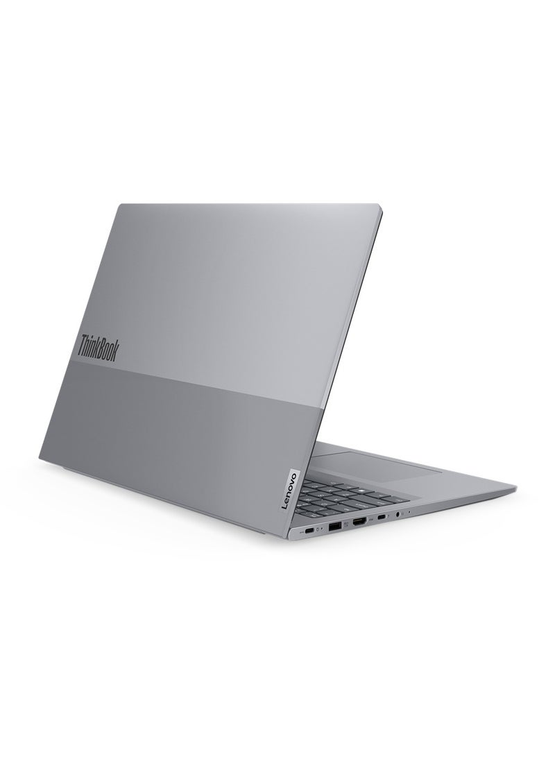 Lenovo ThinkBook 16 (Upgraded Version) Laptop Gen 6, Intel Core i7-13700H Processor, 8Gb SO-DIMM DDR5-5200, 512Gb Ssd, Integrated Intel Iris Xe Graphics, 16" WUXGA IPS Display, 21KH005LEV English/Arabic Arctic Grey - Image 3