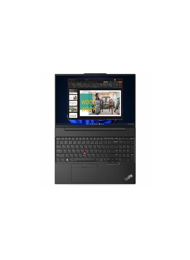 Lenovo Thinkpad E16 Gen1 Newest Business Series Intel Core i7-1355U 13Th Generation 8Gb Ram 512Gb SSD Intel Iris Xe Windows11 16 Inch FHD+ English/Arabic Graphite Black - Image 2