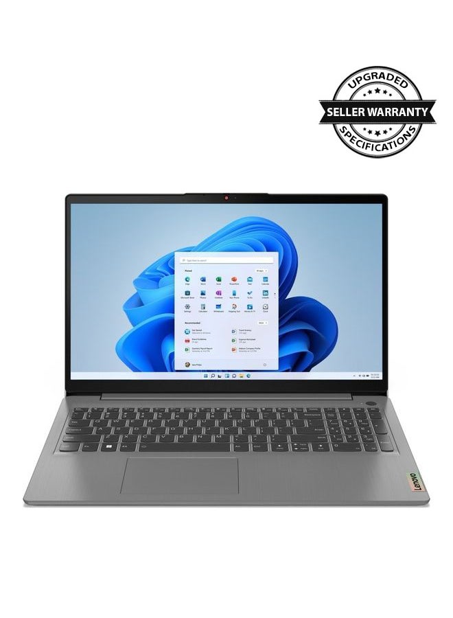Lenovo Ideapad 3 (Upgraded Version) Laptop With 15.6-Inch FHD Display, Core i5-1235U Processor/16GB RAM/1TB SSD/Intel Iris Xe Graphics/Windows 11 English/Arabic Arctic grey - Image 1