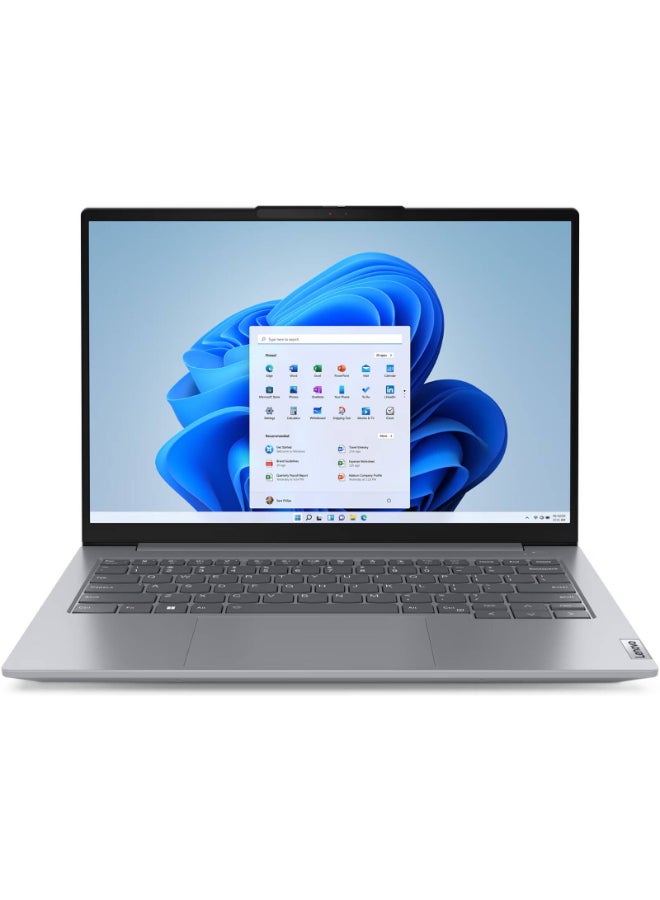 Lenovo ThinkBook 14 Laptop With 14-Inch  Display, Core i5-13420H Processor/8GB RAM/512GB SSD/Intel UHD Graphics/DOS(Without Windows) English/Arabic Arctic Grey - Image 1