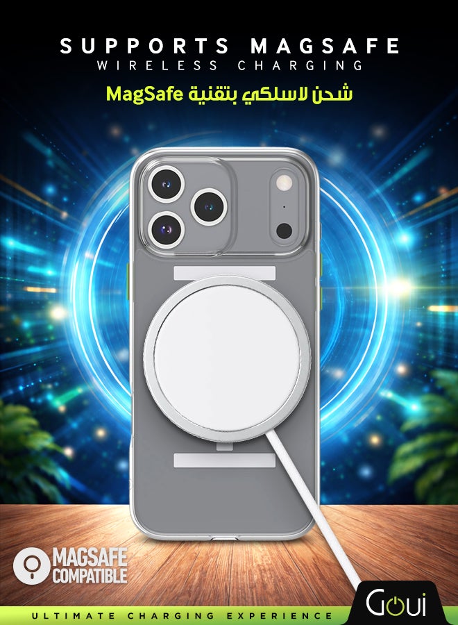 جوي كفر ايفون 17 برو | حماية شاملة | متوافق مع MagSafe | يدعم الشحن اللاسلكي | متعدد الألوان | ملمس ناعم | تصميم مغناطيسي للتثبيت شفاف - Image 3