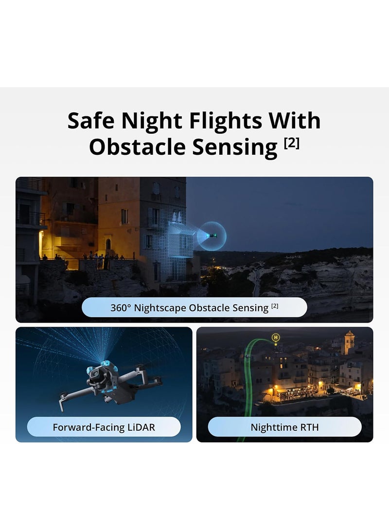 dji Mini 5 Pro, Foldable Drone with Camera, 1-Inch CMOS, Omnidirectional Obstacle Sensing, ActiveTrack 360°, 225° Gimbal Rotation, 20km Transmission, 4K Drone for Beginners - MOIAT Certified - Image 4