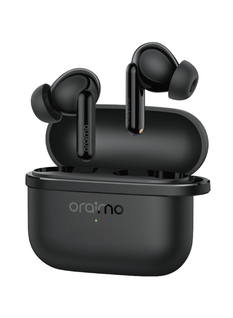 Oraimo OTW-324 SpaceBuds Lite True Wireless Earbuds with Sound360 Spatial Audio and 40-Hour Playtime Black - Image 1