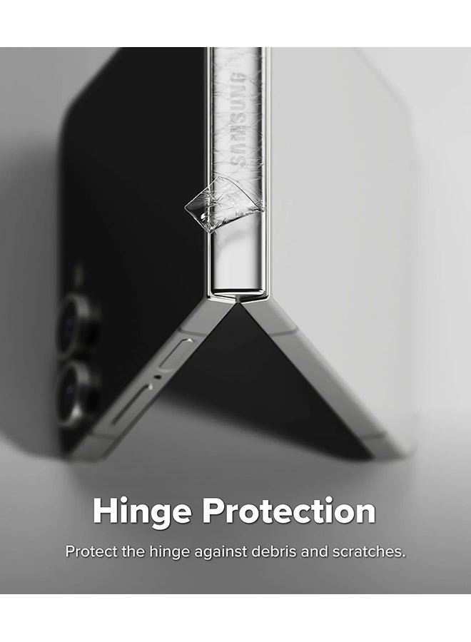 Ringke Hinge Dual Easy Pro Film Compatible with Samsung Galaxy Z Flip 7 , Premium 9H Hardness, Anti-Scratch, Easy to Install - 2 Pack, W Installation Jig - Clear - Image 3