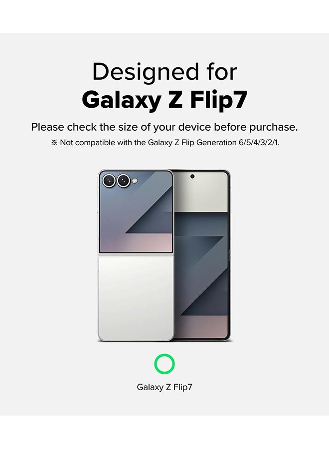 Ringke Hinge Dual Easy Pro Film Compatible with Samsung Galaxy Z Flip 7 , Premium 9H Hardness, Anti-Scratch, Easy to Install - 2 Pack, W Installation Jig - Clear - Image 2