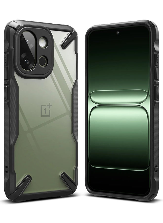 Ringke Fusion-X Case For OnePlus 13S, Anti-Scratch Advanced Rugged Heavy Duty Bumper PC + TPU Cover- Black Black - Image 1