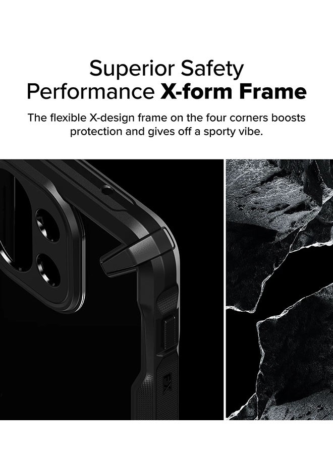 Ringke Fusion-X Case For OnePlus 13S, Anti-Scratch Advanced Rugged Heavy Duty Bumper PC + TPU Cover- Black Black - Image 3