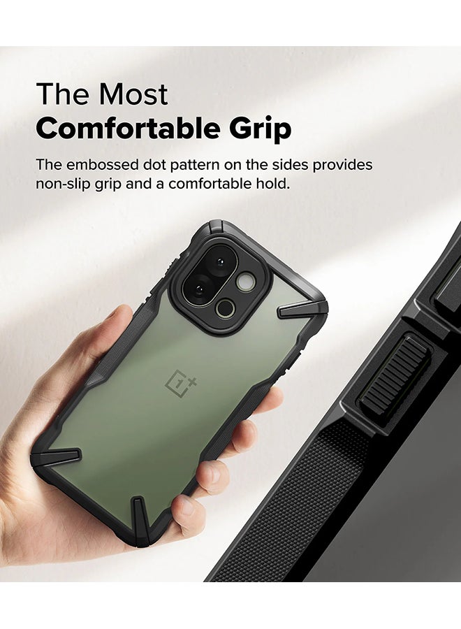 Ringke Fusion-X Case For OnePlus 13S, Anti-Scratch Advanced Rugged Heavy Duty Bumper PC + TPU Cover- Black Black - Image 5