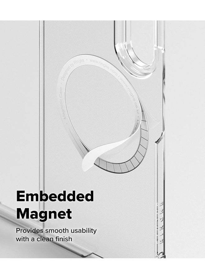 Ringke Slim Magnetic For Samsung Galaxy Z Fold 7 Case [For MagSafe], Solid Sleek Protective Transparent Back Phone Cover - Clear Clear - Image 5