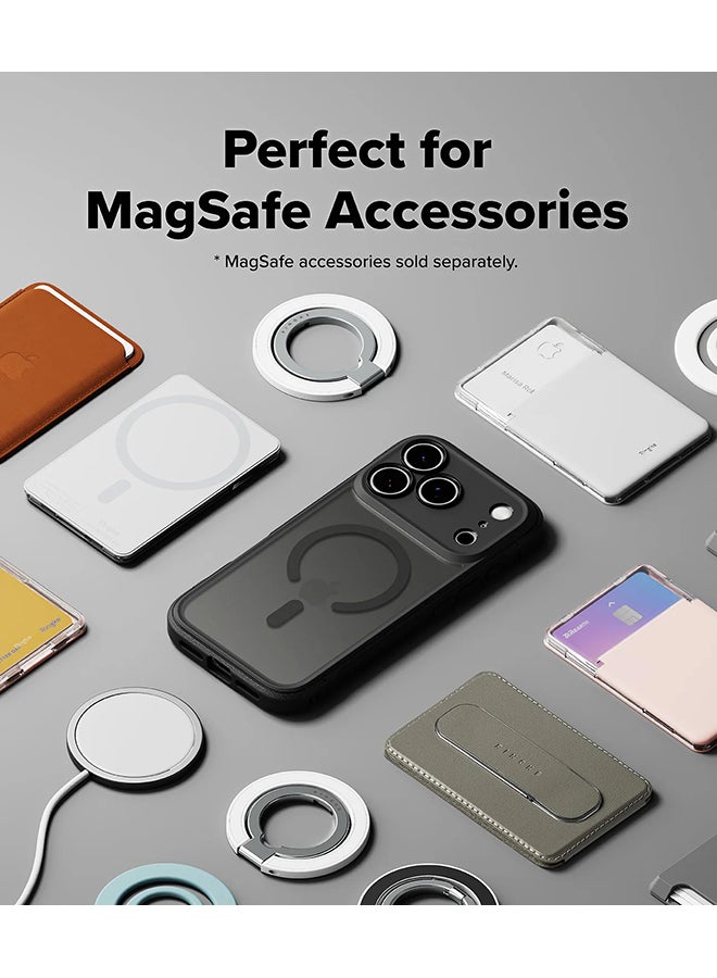 Ringke Fusion Bold Magnetic For iPhone 17 Pro Max Case Cover Firm Grip Frame Anti-Fingerprint Frosted Hard Back Shockproof Bumper Back Cover - Matte Smoke - Image 2