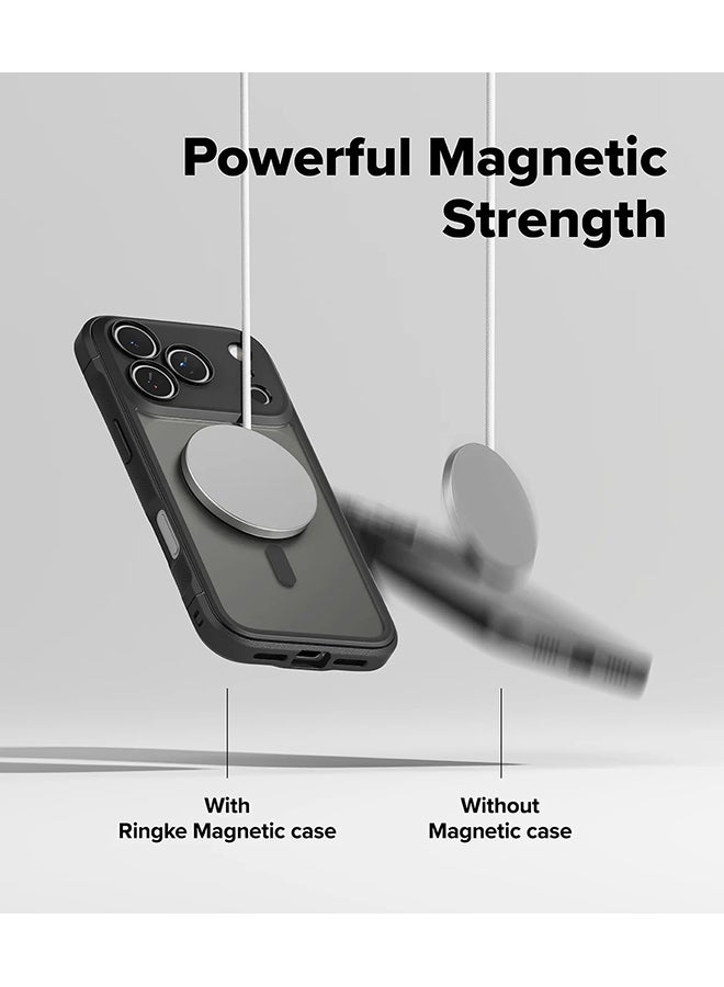 Ringke Fusion Bold Magnetic For iPhone 17 Pro Max Case Cover Firm Grip Frame Anti-Fingerprint Frosted Hard Back Shockproof Bumper Back Cover - Matte Smoke - Image 4