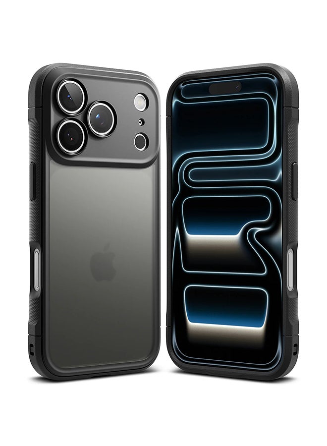 Ringke Fusion Bold For iPhone 17 Pro Max Case Cover, Firm Grip Frame Anti-Fingerprint Frosted Hard Back Shockproof Bumper Back Cover - Matte Smoke - Image 1