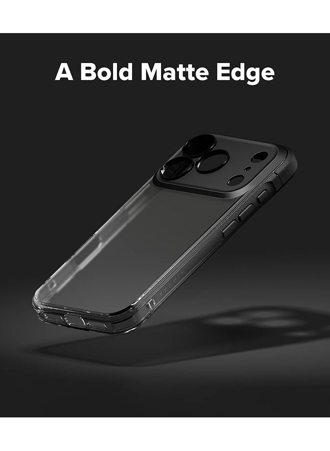 Ringke Fusion Bold For iPhone 17 Pro Max Case Cover, Firm Grip Frame Anti-Fingerprint Frosted Hard Back Shockproof Bumper Back Cover - Matte Smoke - Image 4