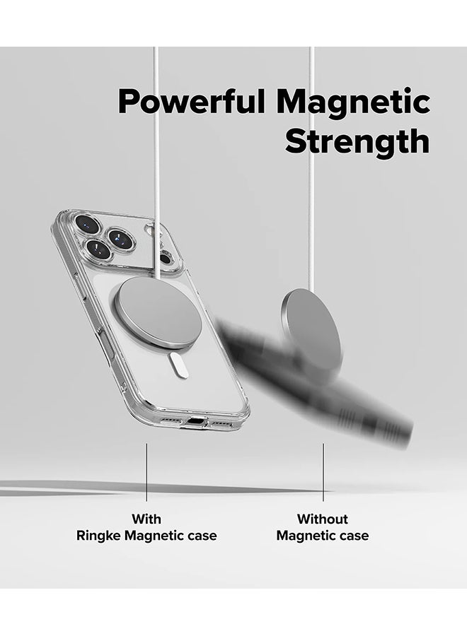 Ringke Fusion Magnetic Case For iPhone 17 Pro Max Case, Cover Strong Magnet Anti-Fingerprint Rugged Shockproof Protective Phone Cover - Clear - Image 4