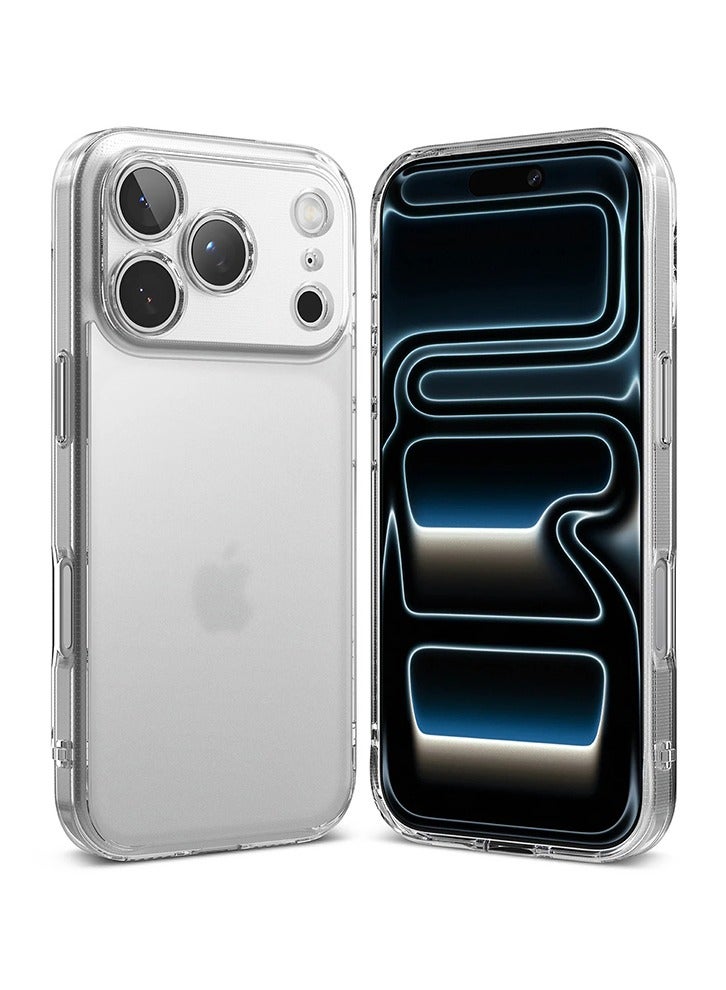 Ringke Fusion For iPhone 17 Pro Max Case Cover Transparent Hard Back Soft Flexible TPU Bumper Scratch Resistant Shockproof Protection Back Cover - Matte Clear - Image 1