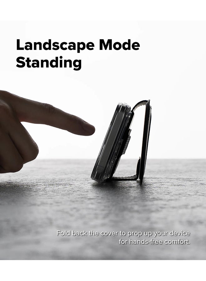 Ringke Folio Wallet Magnetic for iPhone 17 Pro Max Case, Detachable Wallet Premium Leather Phone Cover for Magsafe Case - Black - Image 5