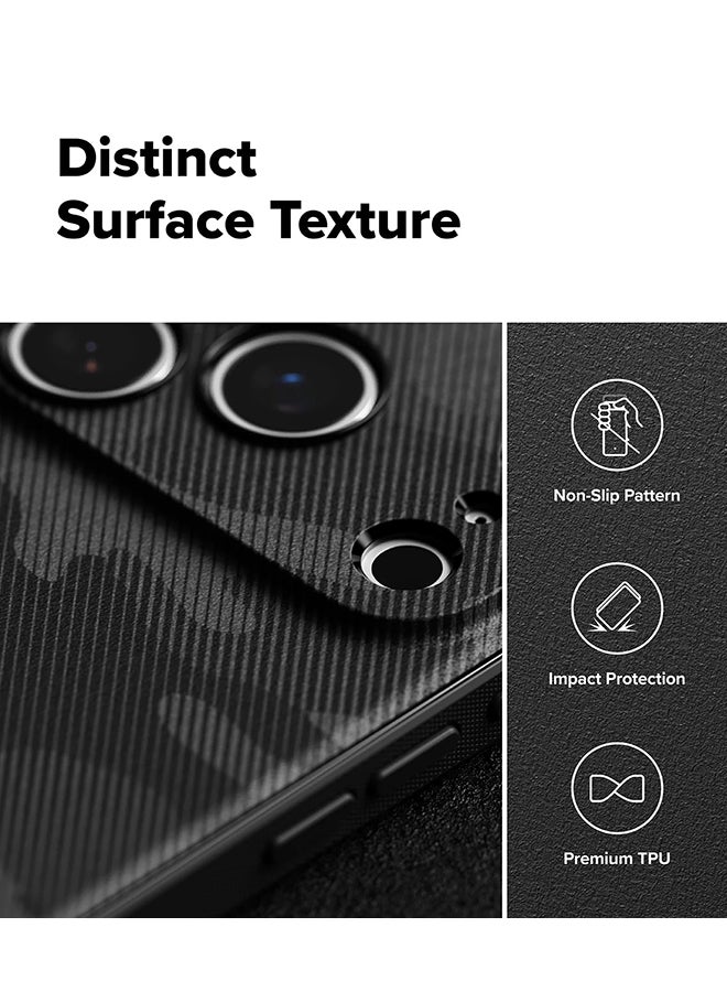 Ringke Onyx Design Case For iPhone 17 Pro Max, Enhanced Grip Tough Flexible TPU Shockproof Rugged TPU Bumper Drop Protection Phone Cover - Camo Black - Image 3